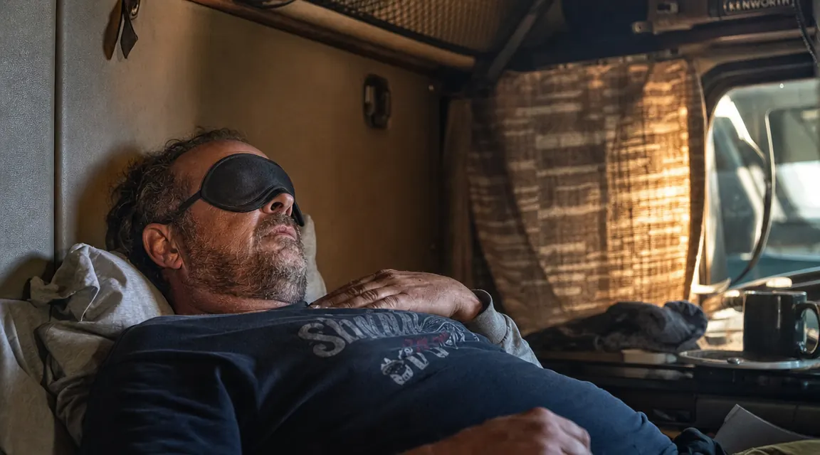 How to Sleep in a Bright Room or Truck Cab Using a Blackout Sleep Mask